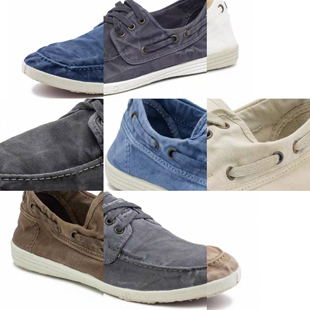 西班牙cienta, natura world 亲子运动鞋休闲手工帆布小白男鞋