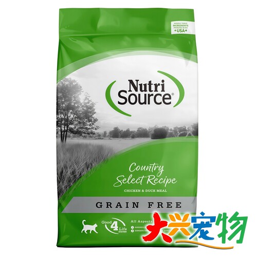 保税仓发货●美国 Nutrisource甄萃 无谷鲜肉系列 全猫粮 1袋