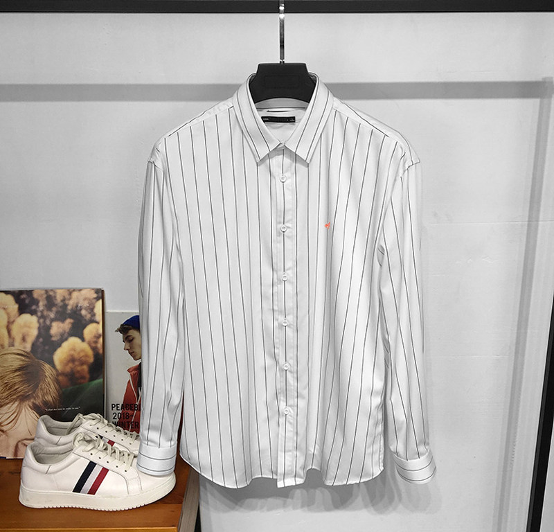 抗皱慵懒风条纹衬衫2021春季新品