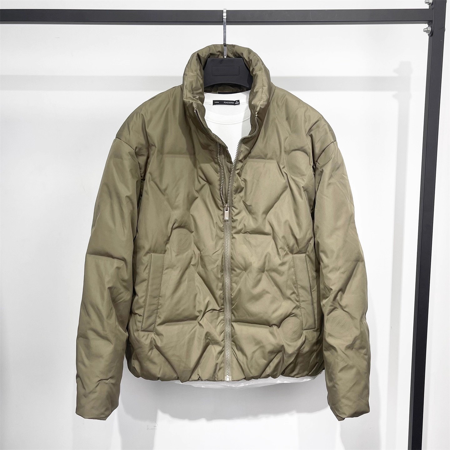 轻奢系列G款冬季男装休闲压印立领保暖短款羽绒服鸭绒保暖外套潮