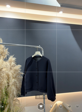 【Hello 小琼】2026春季新款 棒球服简约设计感灯笼袖小短款外套