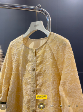 【Hello 小琼】桑蚕丝金丝冠乐绉连衣裙