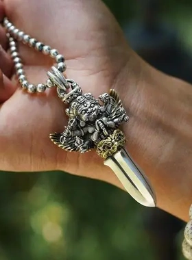 式坠藏传泰银民族风招财金刚橛泰莉男女普巴原创吊项国潮手工