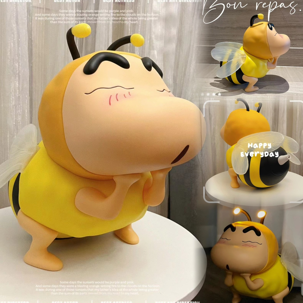 蜜蜂小新蜡笔小新夜灯礼物日本