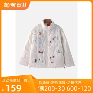 XXX系列潮牌冬季2023新款潮款美式街头防水保暖白鸭绒羽绒服M8825