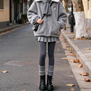 黑色瑜伽加厚打底裤 加绒鲨鱼裤 紧身弹力秋裤 保暖棉裤 女外穿秋冬季