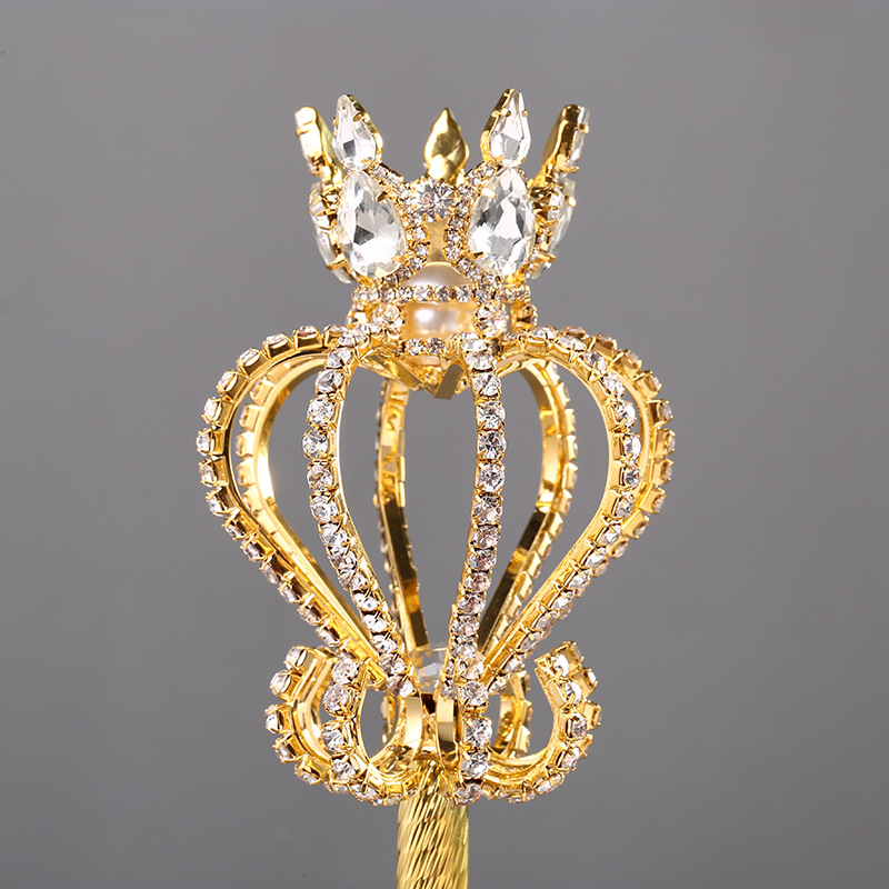 新款女王公主金属水钻