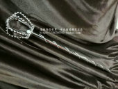 皇族 3D立体珍珠球选美新娘芭拉小魔仙皇冠型权杖手杖儿童道具 包邮