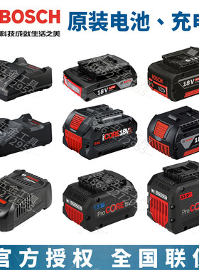 博世18V5.0/8.0安时无极耳PROCORE锂电池18V-20-40/AL1880充电器