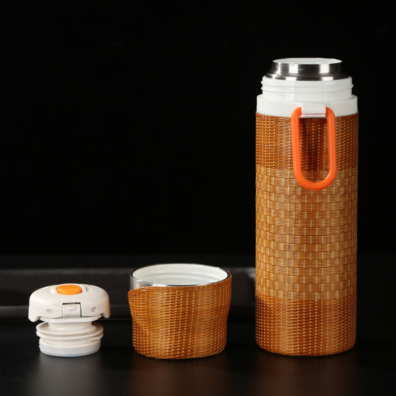手工竹编陶瓷内胆保温杯大容量保温壶便携显闷茶壶茶杯水瓶保温瓶,餐饮具,随手杯,淘宝优惠券,粉丝福利购,淘宝优惠卷