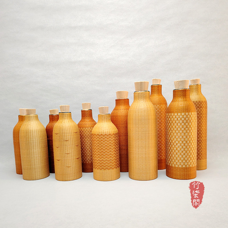 中式手工竹丝竹编保温杯玻璃保温壶焖茶壶水杯泡茶杯保暖杯热水瓶,餐饮具,保冷/保温杯,淘宝优惠券,粉丝福利购,淘宝优惠卷