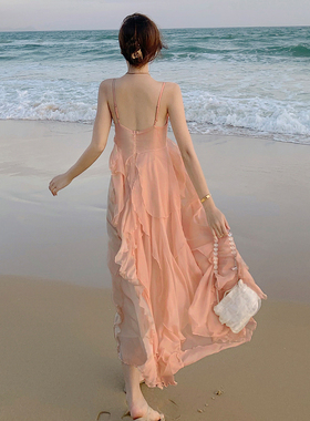 海边度假连衣裙适合三亚绝美小裙拍照好看的裙子沙滩裙女夏季仙女