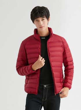 唯品会特卖断码特价处理轻薄白鸭绒羽绒服男装品牌春秋冬