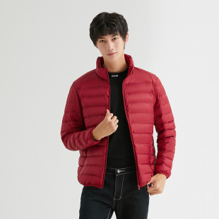 唯品会特卖断码特价处理轻薄白鸭绒羽绒服男装品牌春秋冬