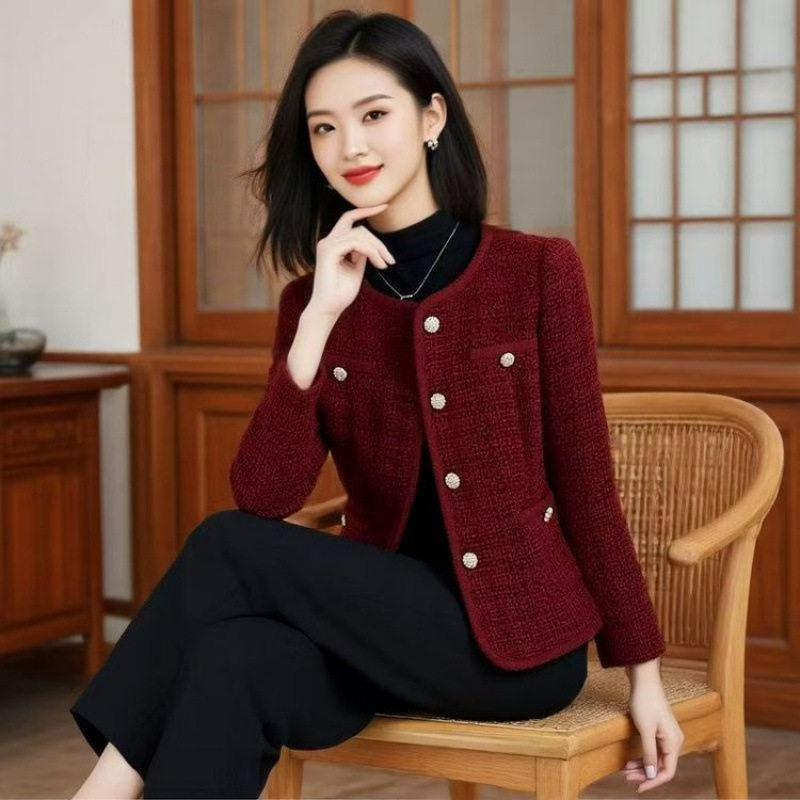 唯品会特卖清仓特价处理断码修身小香风外套女装品牌正品春秋新款