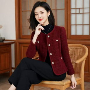 唯品会特卖特价处理断码修身小香风外套女装品牌春秋新款