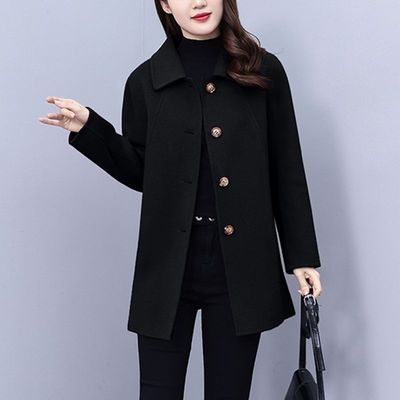 唯品会特卖断码小个子洋气毛呢外套大衣清仓特价处理女装品牌正品