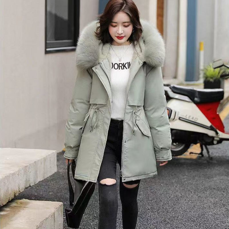 唯品会特卖断码清仓特价处理派克服加厚加绒棉服棉衣女装品牌正品