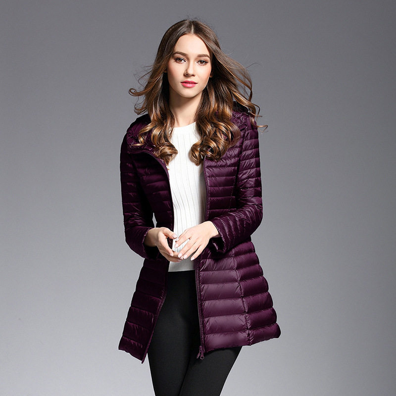 唯品会特卖断码清仓特价处理轻薄白鸭绒羽绒服女装品牌正品春秋冬