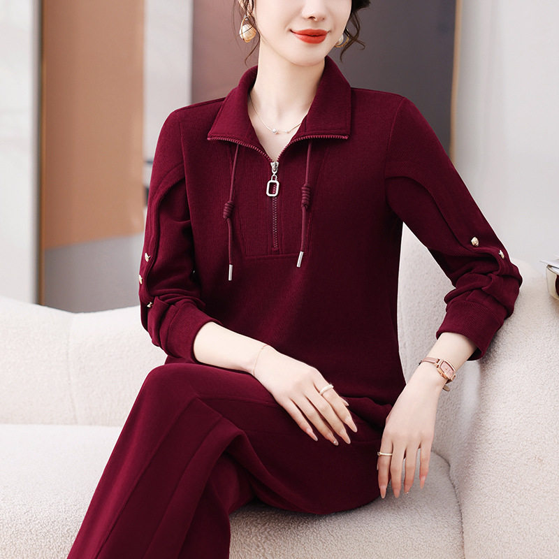 潮唯品会特卖清仓特价处理断码女装长袖卫衣卫裤两件套装品牌正品
