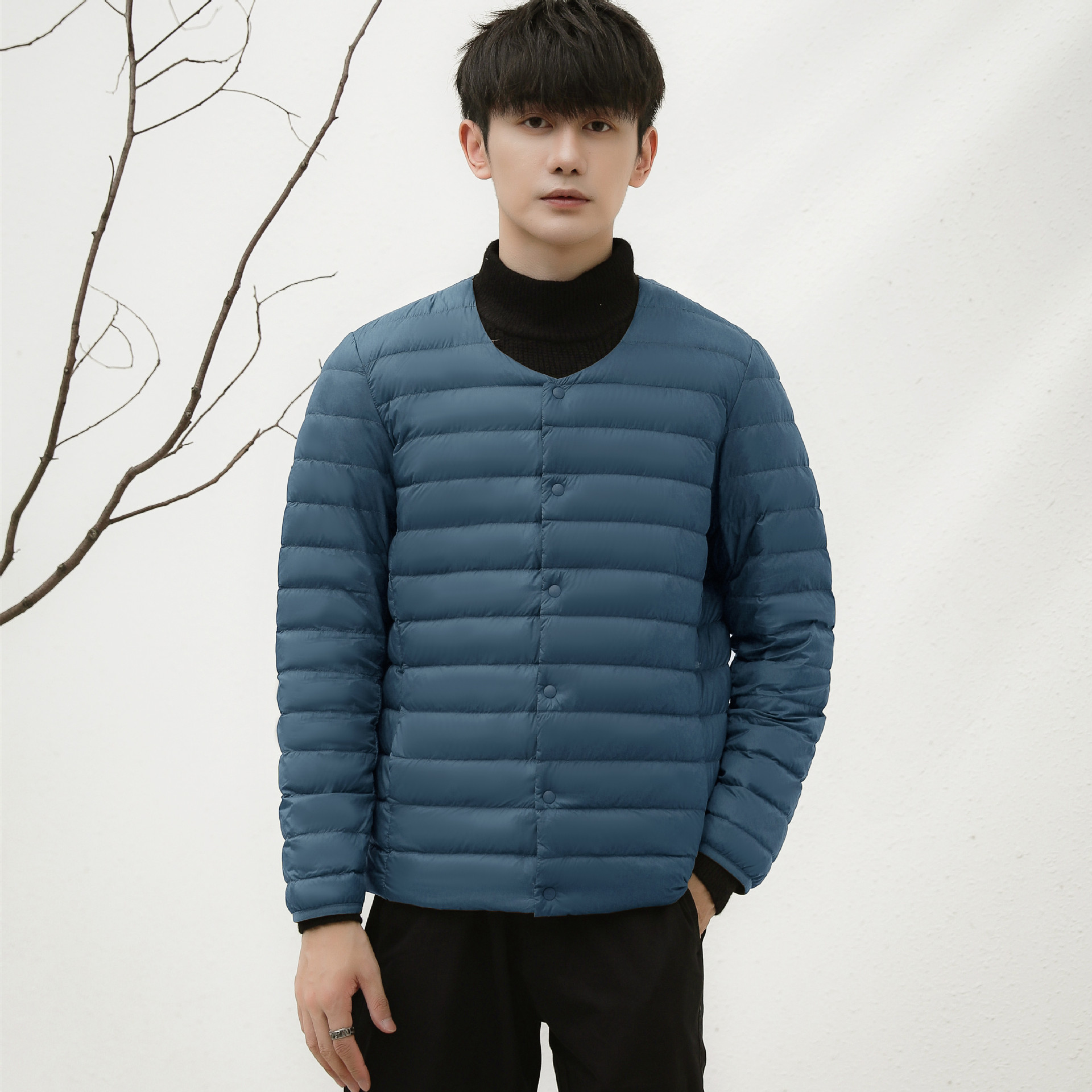 唯品会特卖断码清仓特价处理轻薄白鸭绒羽绒服男装品牌正品春秋冬