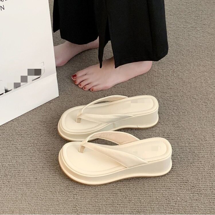潮唯品会特卖清仓特价处理断码厚底夹脚人字拖鞋女鞋凉鞋品牌正品