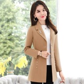 唯品会特卖断码 小个子加棉加厚毛呢外套大衣清仓处理女装 品牌正品