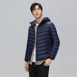 唯品会特卖断码特价处理轻薄白鸭绒羽绒服男装品牌春秋冬