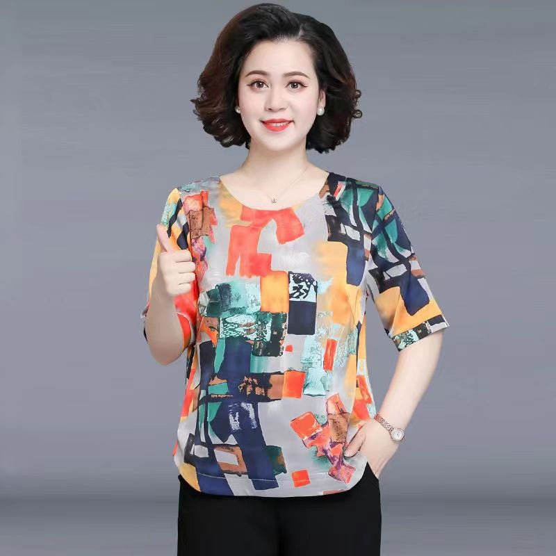 唯品会特卖清仓处理断码短袖香云纱桑蚕丝真丝上衣女装品牌正品夏