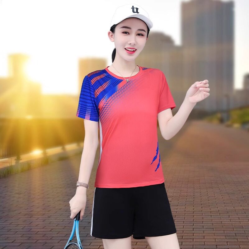 潮唯品会特卖清仓处理断码女装冰丝速干短袖短裤两件套装品牌正品