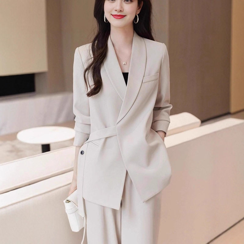 潮唯品会特卖清仓特价处理断码职业女装长裤西装两件套装品牌正品