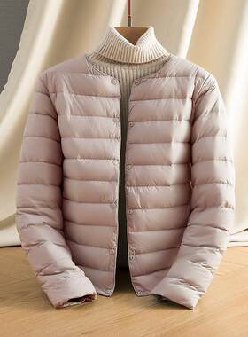 唯品会特卖断码特价处理轻薄白鸭绒羽绒服女装品牌春秋冬
