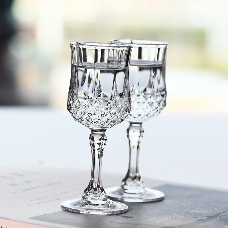 法国CDA进口水晶玻璃杯高档白酒杯烈酒杯小号刻花水杯商用小酒杯