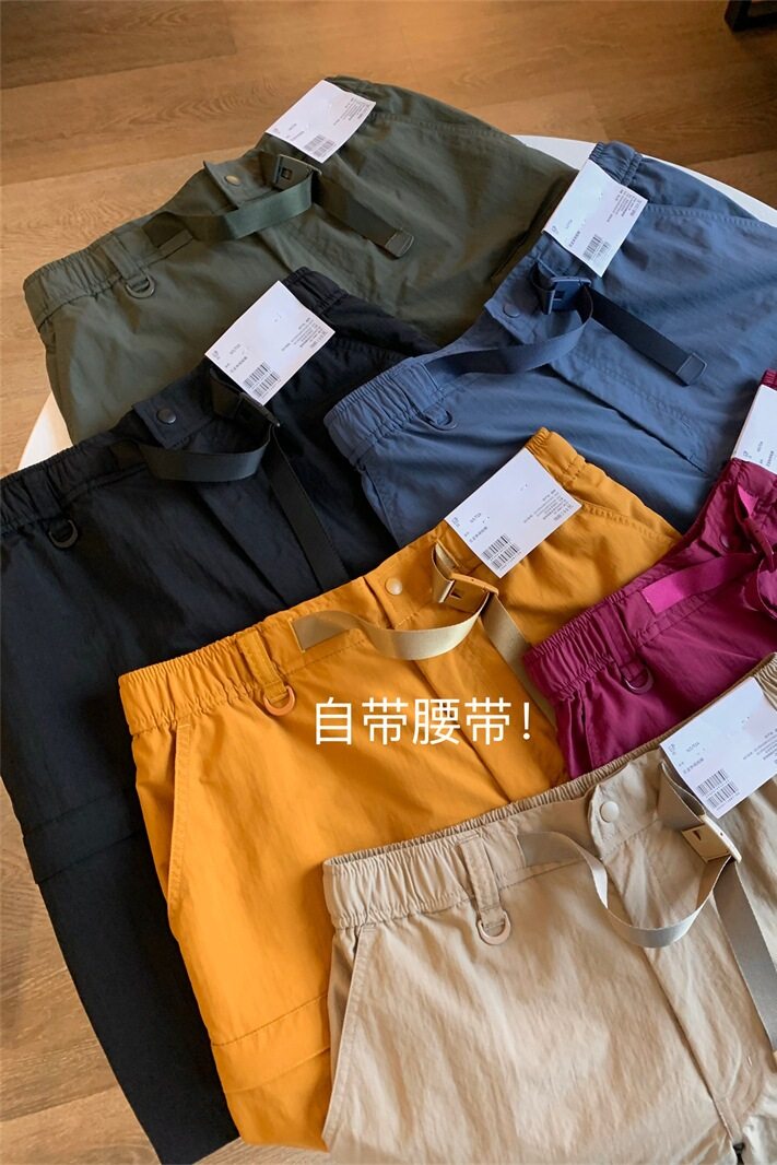 岛国单!抗皱速干防水透气夏季户外运动工装5分裤短裤男女潮短裤
