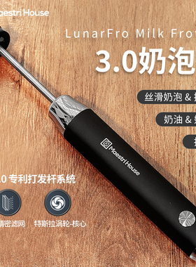 LunaFro Nanofoamer咖啡打泡器电动迷你手持打奶器打奶泡机奶泡器