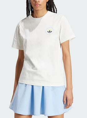 Adidas/阿迪达斯正品三叶草GRAPHIC TEE 女士运动短袖IR7473
