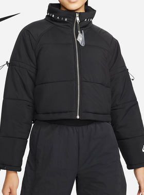 耐克女子短款运动棉服