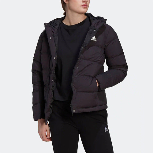 阿迪达斯女士保暖连帽运动外套