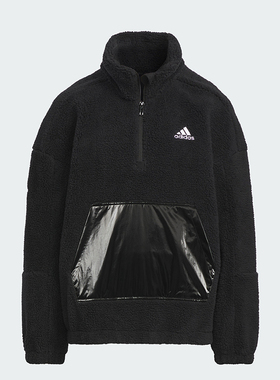 Adidas/阿迪达斯正品新款大童宽松立领摇粒绒运动卫衣IN5231