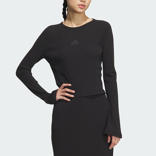 阿迪达斯女士修身长袖T恤