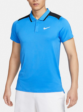 Nike/耐克正品 Dri-FIT 男士网球翻领上衣POLO衫FD5318-435