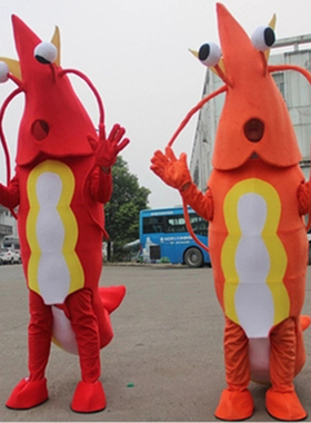 【北京出租】海洋卡通人偶螃蟹红色橙色龙虾章鱼鲨鱼海豚海狮服装