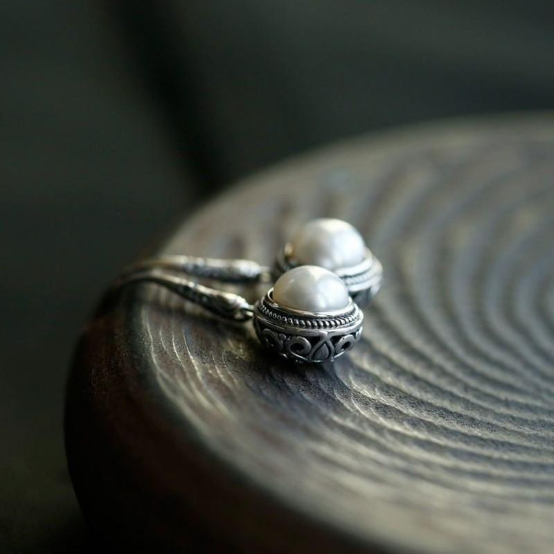 s925纯银镂空雕花淡水珍珠耳环女个性复古中国风抗过敏耳钩耳饰女,饰品/流行首饰/时尚饰品新,银饰耳饰,淘宝优惠券,粉丝福利购,淘宝优惠卷