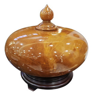 台湾阿里山宝树天然桧木聚宝盆客厅玄关电视柜风水摆件镇宅之宝