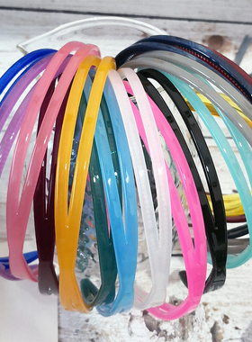 Aznavour韩国阿兹娜AZ正品发箍 韩式双线发卡时尚糖果色简单头箍