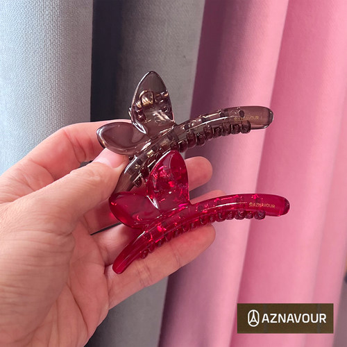 阿兹娜AZ正品透明色百搭中号抓夹