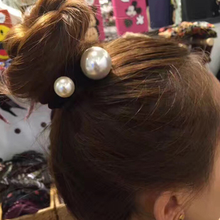 韩国进口东大门头饰品百搭韩式黑色简约淑女扎发圈发绳头绳橡皮筋