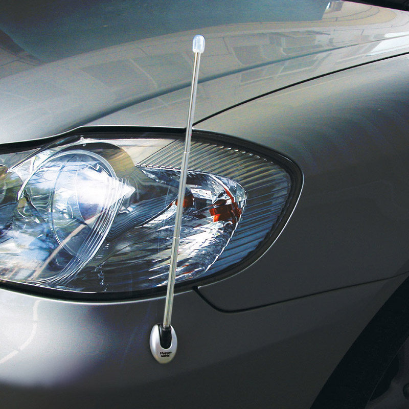 Hypersonic汽车通用品车载伸缩式旗杆装饰收音机三节天线 HP-6615