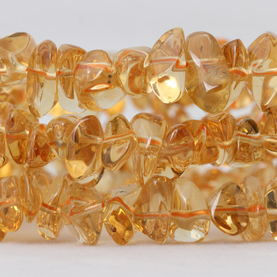 天然优质随形黄水晶碎石散珠子 饰品配件diy手工手链手串项链材料