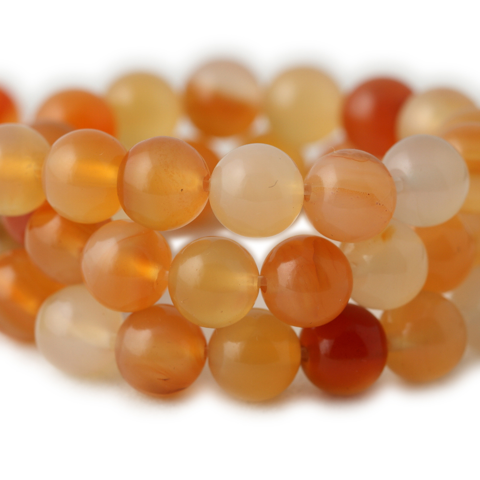 4-10毫米俏色红玛瑙圆珠饰品配件